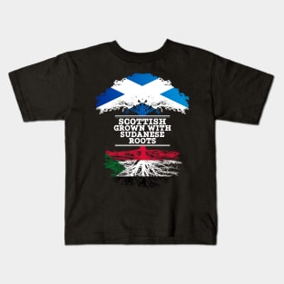 Scottish Grown With Sudanese Roots - Gift for Sudanese With Roots From Sudan Kids T-Shirt